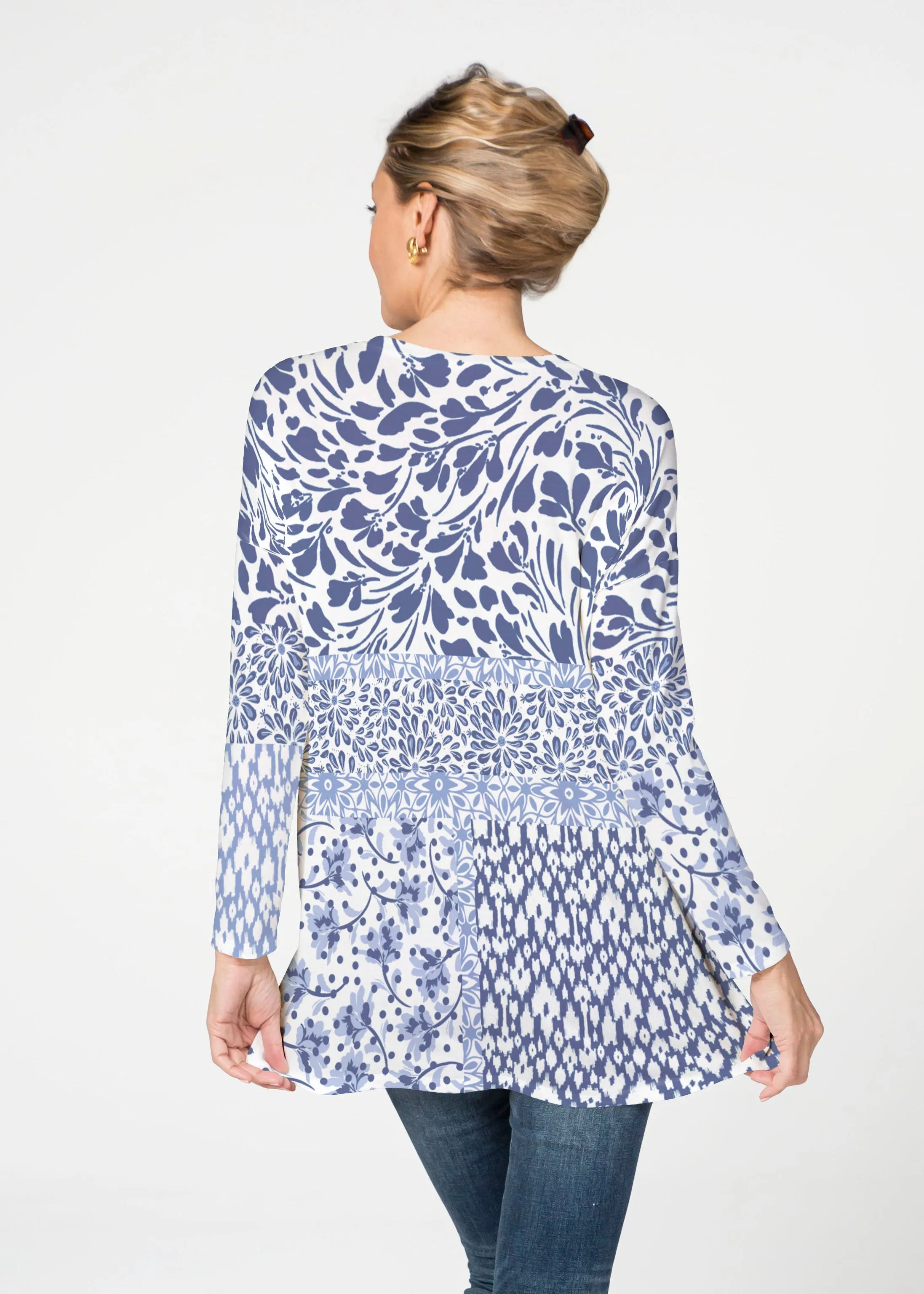 Whimsical Blue (13560) ~ Slouchy Butterknit Top