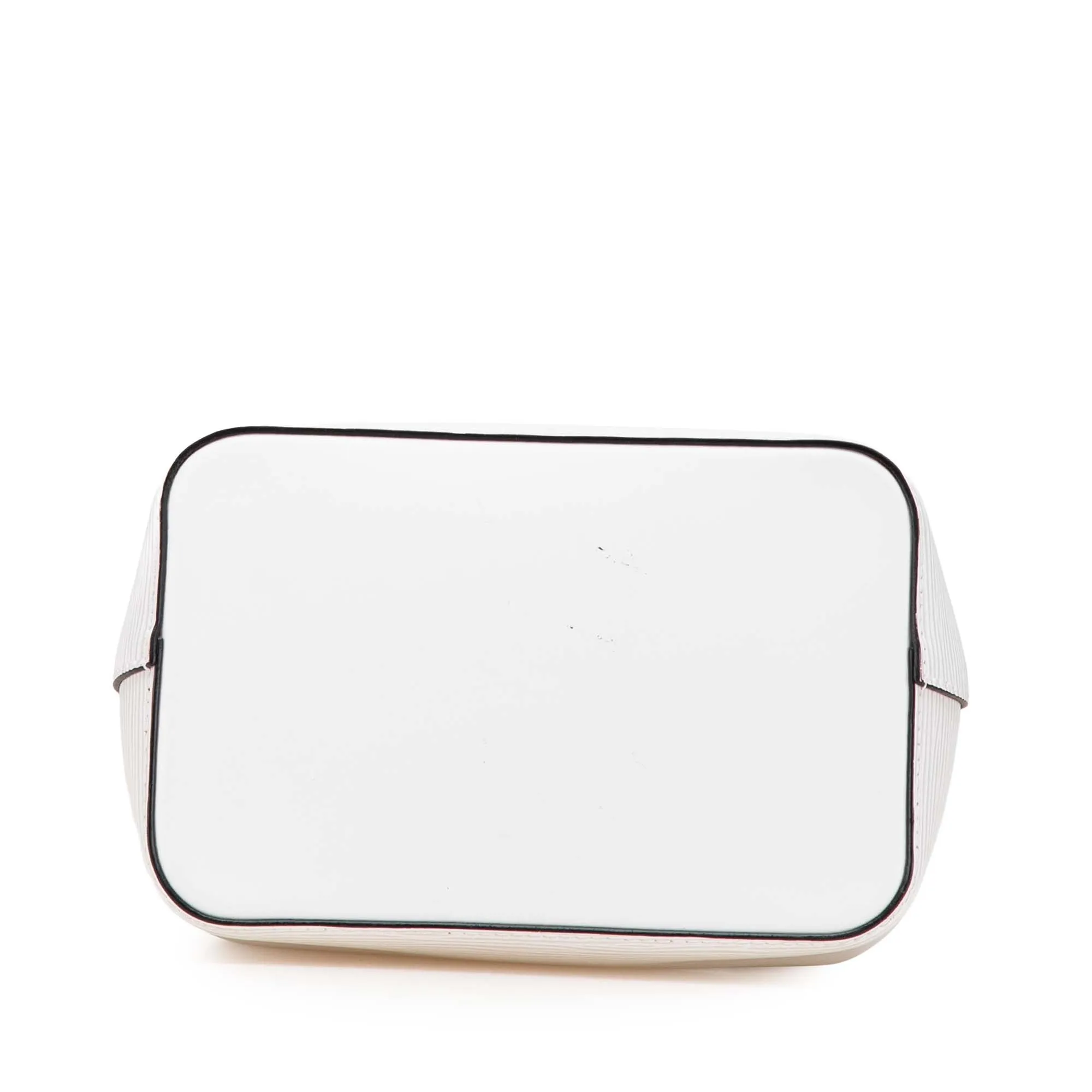 White Louis Vuitton Epi Neonoe BB Bucket Bag