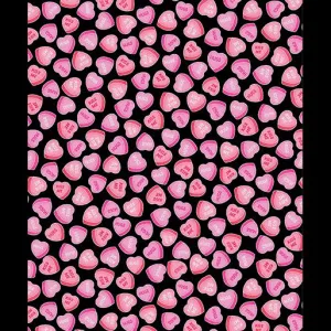 Whole Lotta Love by Benartex SWEET HEARTS/BLACK