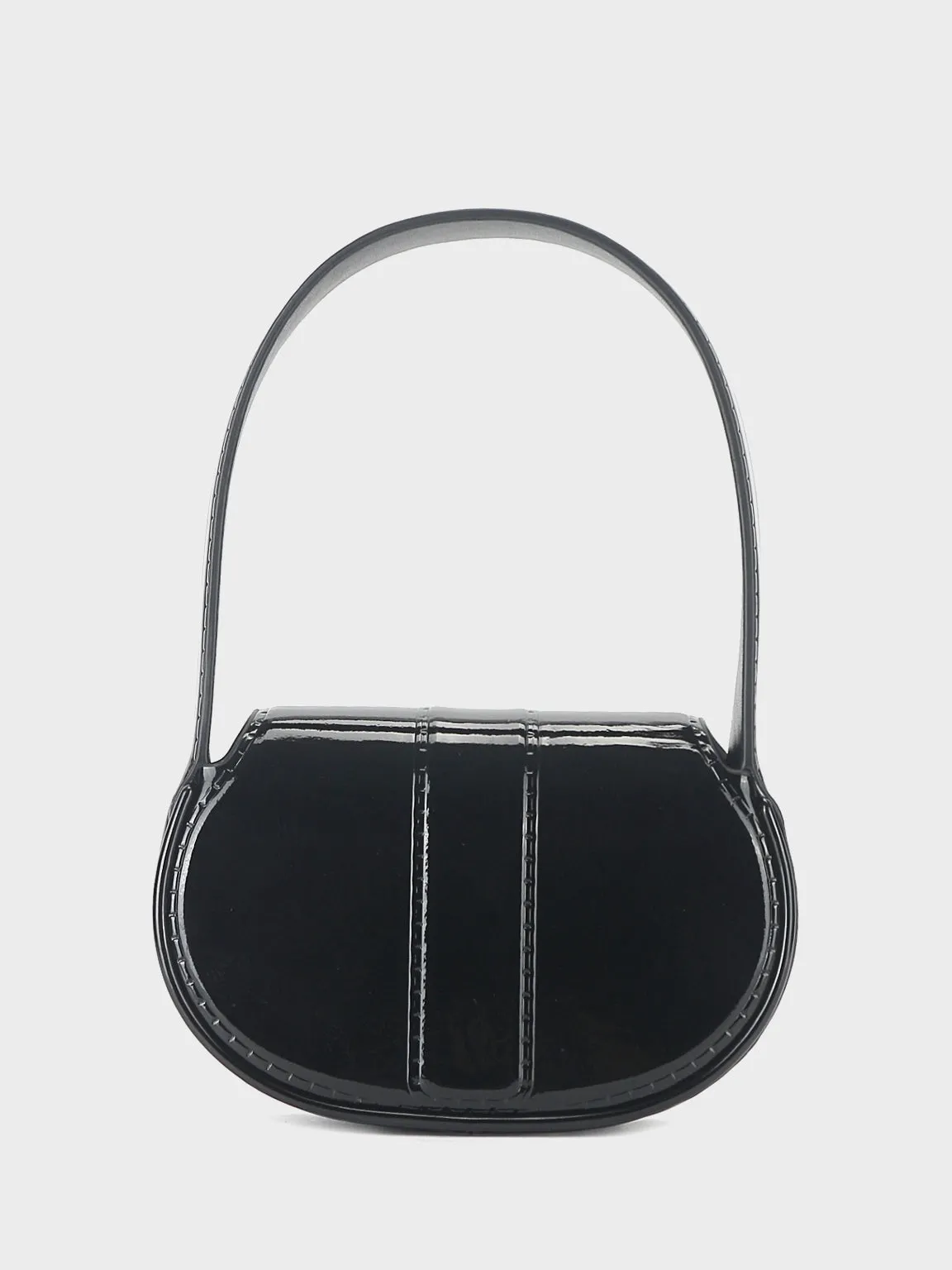 Women's Patent Leather Embossed Mini Bag Top Handle Tote
