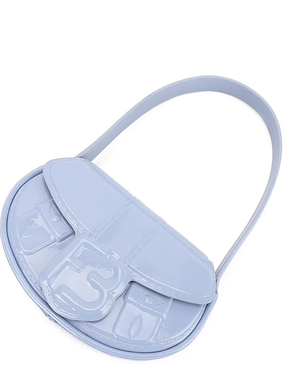 Women's Patent Leather Embossed Mini Bag Top Handle Tote