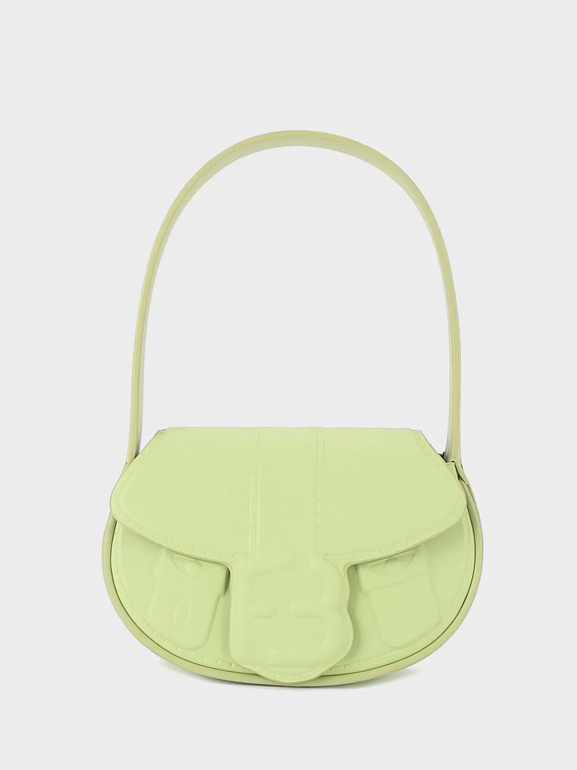 Women's Patent Leather Embossed Mini Bag Top Handle Tote
