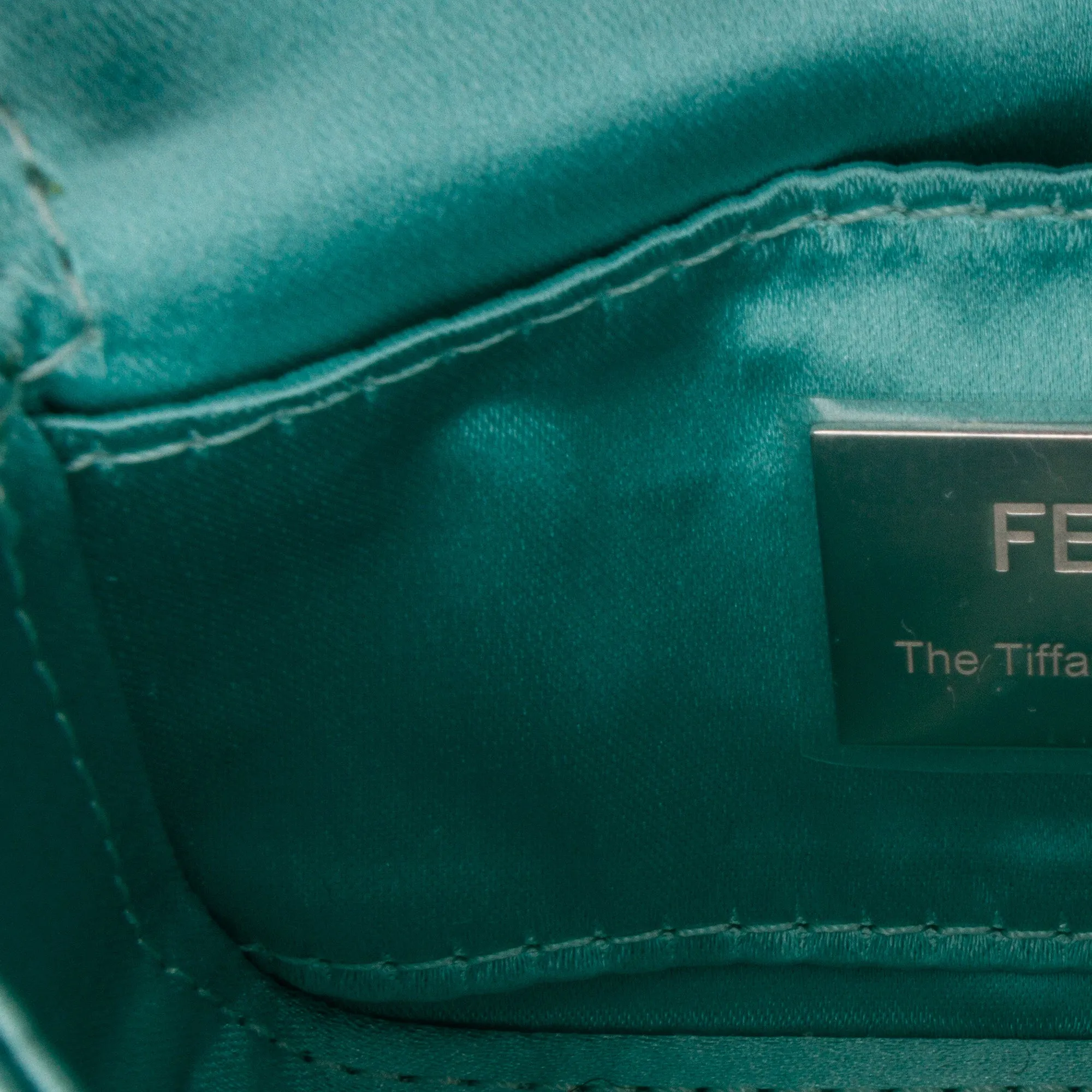 x Nano Tiffany Satin Baguette