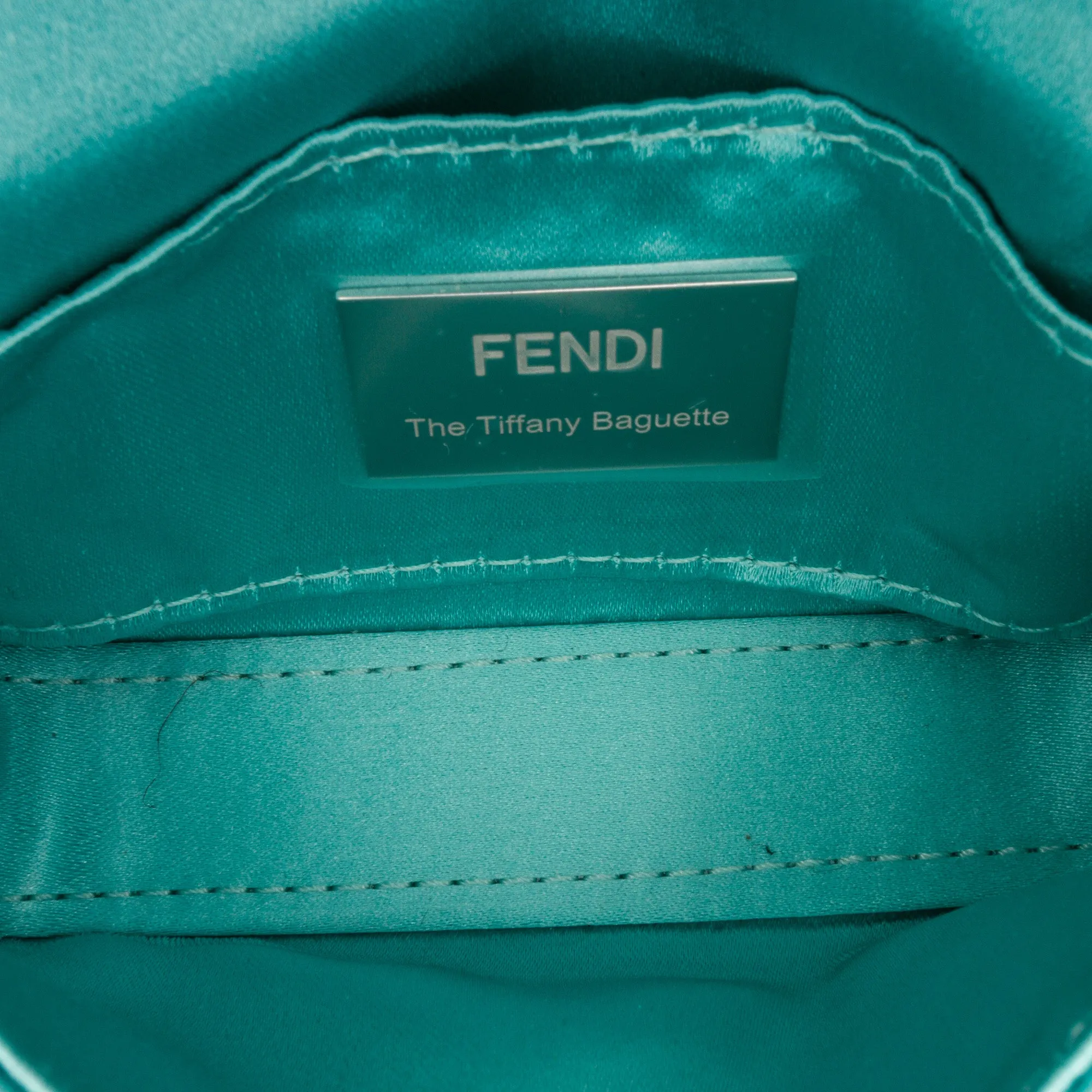 x Nano Tiffany Satin Baguette