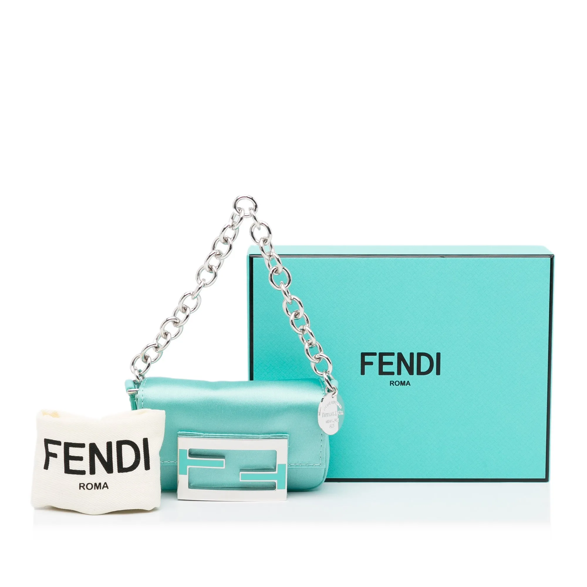 x Nano Tiffany Satin Baguette