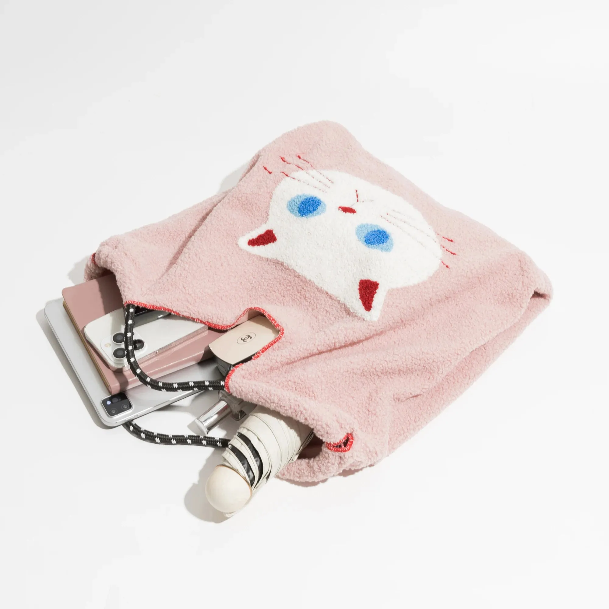 Y2K Cat Fluffy Tote Bag